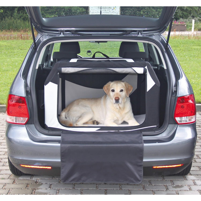 TRIXIE переноска для собак Vario 91x58x61 см – комфортна та безпечна клітка для малих і середніх собак, зручне місце для відпочинку, міцна конструкція