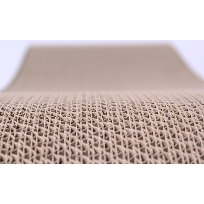 Великий картонний кігтеточка-ліжечко для котів HomeCatty, 75x26x25 см