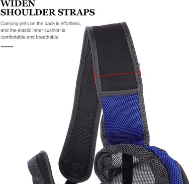 Транспортна сумка для собак та котів Toyzfriendly, темно-синій, поліестер, для перенесення та до ветеринара