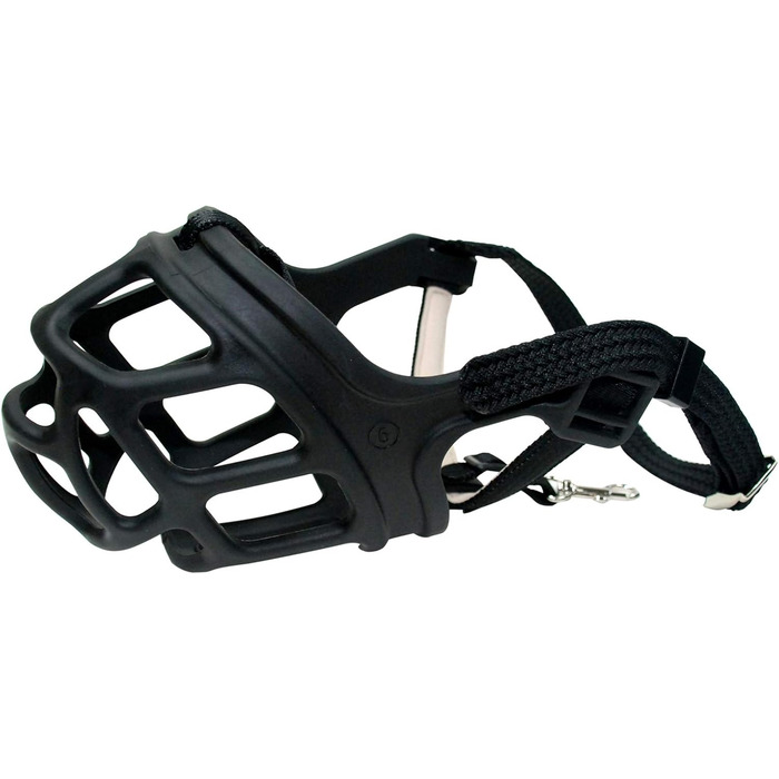 Нашийник-маска для собак великих порід Zeus Alpha TPR, L, чорний, Comfort Fit