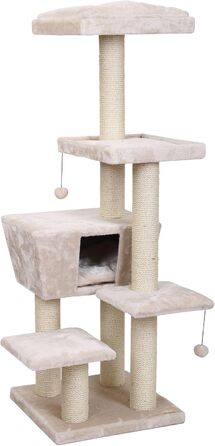 Дряпка для котів Europet Bernina North Dakota 48x48x141 см, кремова