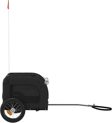 Фаркоп-причіп для собак Gecheer, Oxford-тканина та дах з ПВХ, велика кабіна 62x40x40 см, вантажопідйомність до 30 кг, для безпечного транспортування собак та котів