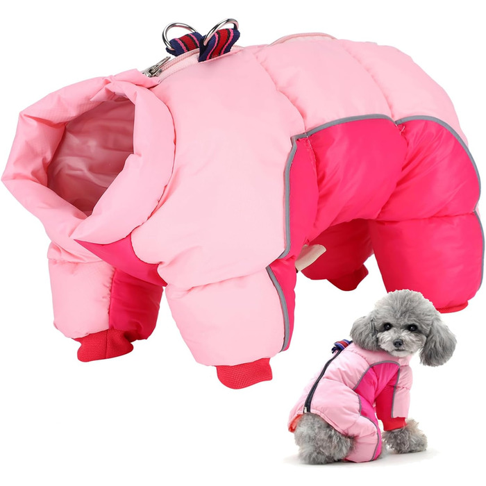 Зимовий теплий накидка для собак, легкий, вітронепроникний, костюм від снігу, одяг для собак на холодну погоду, для малих та середніх собак