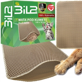 Підстилка під котячий лоток XXL BiL2, бежева, 120x70 см