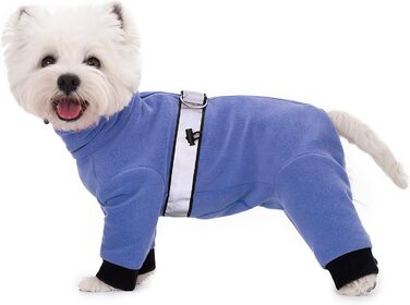 Теплий флісовий комбінезон для собак YRRYGMN з D-початком, для маленьких собак, світло-коричневий, лавандово-блакитний, розміри L, XXL