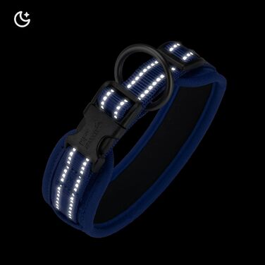 Поводок для собак Exceent Eite Spanker, чорний, XL. Міцний матеріал PU, регульований, для великих собак, навчання, прогулянки.