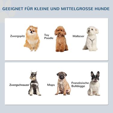 Підвищений годівниця для собак PawHut з 2 мисками, 900 мл, нержавіюча сталь, для маленьких собак та котів, білий, сірий (44 x 24 x 15 см)