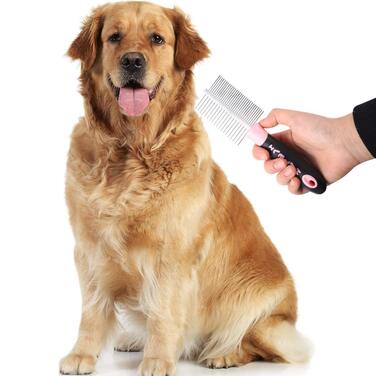 Набір для грумінгу собак Tonyg-P: щітка-гребінець + двостороння щітка для довгошерстих собак (маленьких, середніх, великих)