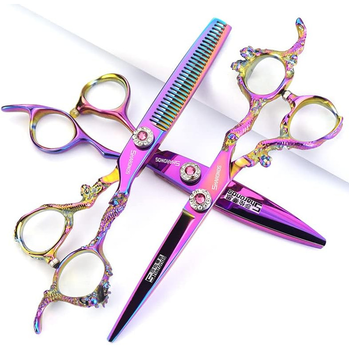 Професійний набір для стрижки волосся 8 дюймів, професійна машинка для стрижки, ножиці для перукарів (8 дюймів), набір ножиць 6 дюймів (3 шт.)