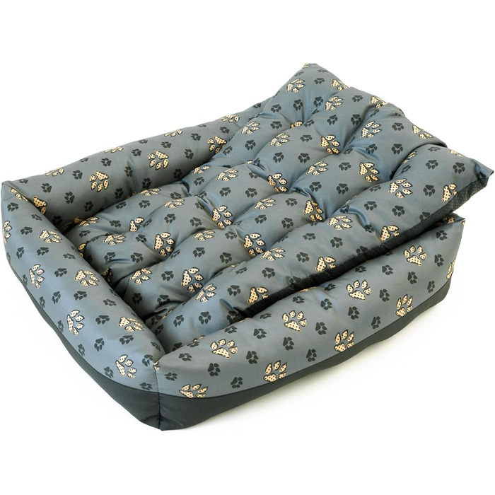 Водонепроникне ліжко для собак - ліжка для маленьких та великих собак - ліжко для собак з неслизьким дном - собачий кошик, собачий лежак 75x65x20 Великий слід