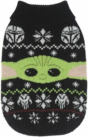 Пуловер для собак Cerdá ForFanPets з дизайном Мандалорця та різдвяною тематикою - офіційна ліцензія Star Wars (М)