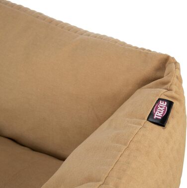 Тріксі Лежанка для собак Marley, жовта, 100 x 70 см - м'яка та зручна, з бавовняного канвасу, для маленьких собак