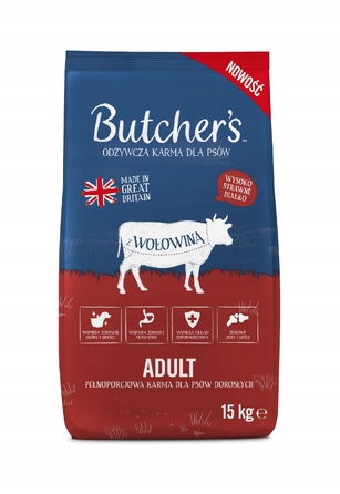 Сухий корм для собак Butcher's Original з яловичиною, 15 кг