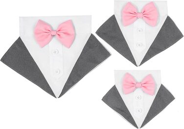 Елегантний собачий смокінг JOYPAWS: нашийник для собак, костюм для вечірки, на день народження, для фотосесій, сірий, для маленьких, середніх та великих собак