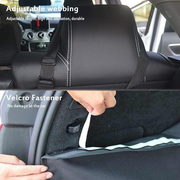 Захист для багажника автомобіля для собак FINEVERNEK з боковим захистом, ковдра для собак на заднє сидіння, універсальна ковдра для собак з кишенькою для зберігання, водовідштовхувальна, легка у догляді та стійка до подряпин, чорного кольору