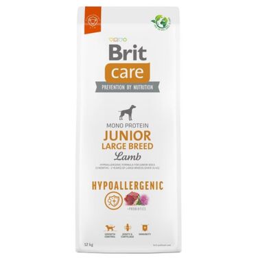 Сухий гіпоалергенний корм Brit для цуценят великих порід з ягнятиною, 12 кг