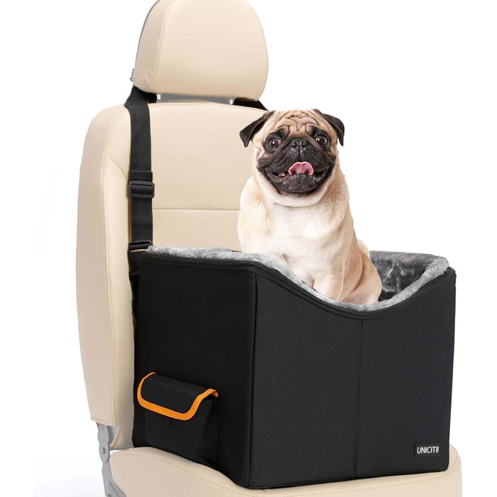 Автомобільний лежак для собак - переноска для собак, чорний, до 9 кг