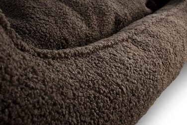 Gutekissen® лежанка для собак середнього розміру - лежанка для собак, яку можна прати - з невеликим подушкою - вибір кольору та розміру (M - 80x70, Коричневий) M Коричневий