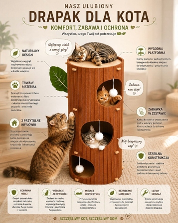 Будник для котів KUNERT, коричневий, круглий (90 см x 37 см x 90 см)
