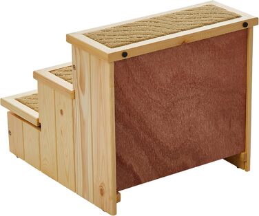 Сходи для домашніх тварин Trixie PetStair, 40×38×45 см, натуральне дерево