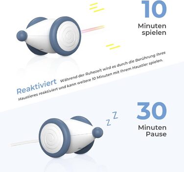 Інтерактивна іграшка для котів Cheerble Wicked Mouse UP, синя