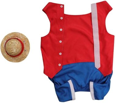 Костюм для собак, кумедний, косплей, костюми на Хелловін, червоний, поліестер, розмір Small