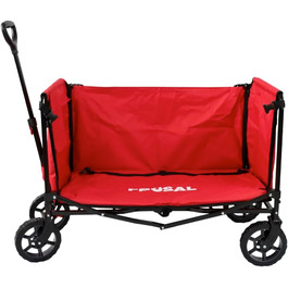 Фросал Візок для перевезення собак Бруно червоний складний | Транспортний візок для собак з легким доступом