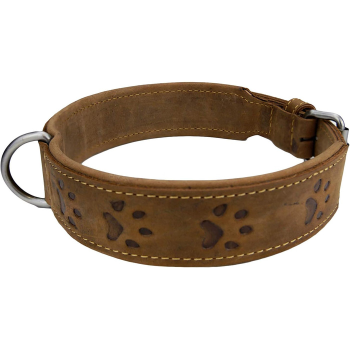 Нашийник для собак Greenburry Vintage з натуральної шкіри, 55 см, розмір M