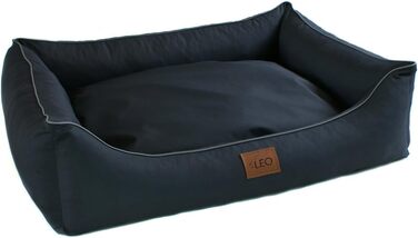 Диван Leo Codura для собак, поліестер, розмір L 80x60, графіт, 6 кольорів — лежак, подушка, корзина