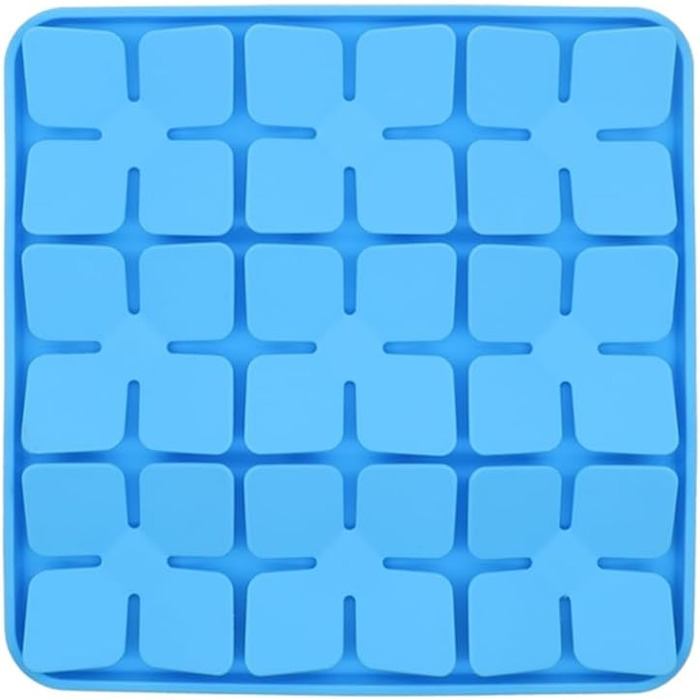 Килимок для повільного годування собак та котів, силіконовий пазл з присоскою, блакитний