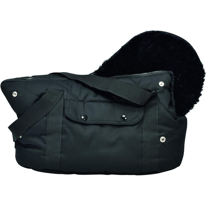 Транспортна сумка для собак Bobby, м'яка, 50 см, чорна, багатокольорова