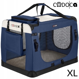 Переноска для собак Cadoca, синя, XL (82 x 58 x 58 см)