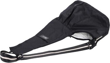 Сумка-переноска для собак і котів Oxford, чорна, регульована, до 5 кг, для подорожей та прогулянок