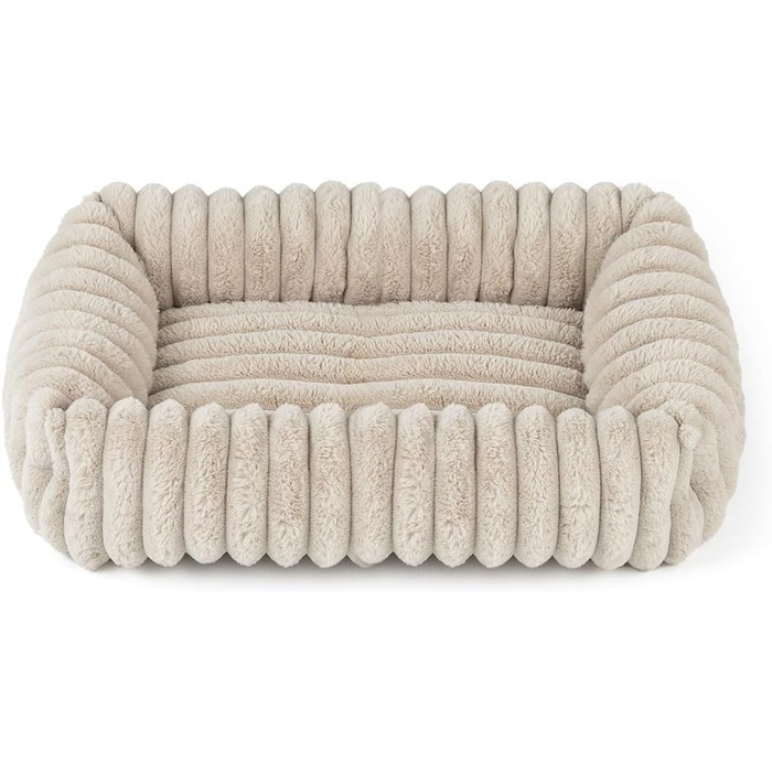 Крісло-ліжко для собак Wallace & Jones Mary - Пісок | M | 71 x 58 x 18 см | М'яке місце для сну, кошик для собак