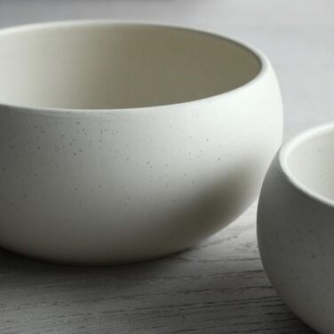 Керамічна миска для собак Hej.mo | 16 см, 0.9 л | Міцна, миється в посудомийній машині, стійка до подряпин та укусів | Для собак середніх порід (Крем)