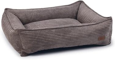 Собаче ліжко Hundebett від Lotte Ribbed, коричневе, 80x70x22 см