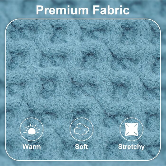 Пуловер для собак середнього розміру без рукавів, для дівчаток, на шлейці, зимовий, з коміром-стійкою, теплий, в'язаний, для осені та зими, блакитний