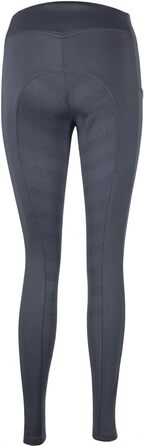 Легінси для верхової їзди Lazura Ariella | Еластичні штани для верхової їзди з кишенею для телефону | Середня посадка, повний облягання, силіконовий grip та класичний крій | Екіпірування для верхової їзди, 32, Графіт