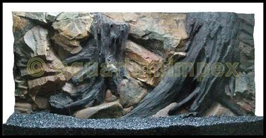 3D фонове оформлення для акваріума 100x50 Root (корінь), декоративна задня стінка