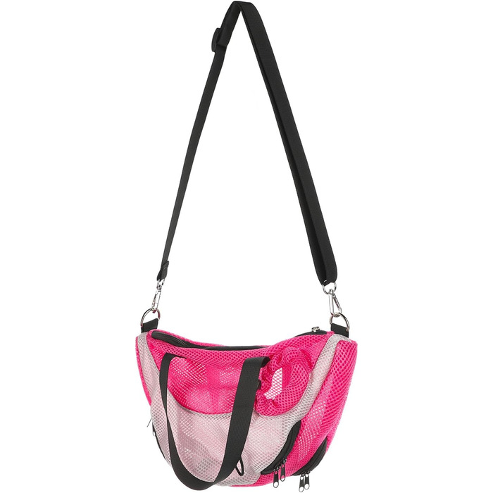 Транспортна сумка для кота/цуценя: переноска для тварин, сумка на плечі, для собак та котів, сітка, для подорожей, складна, зелена/рожева