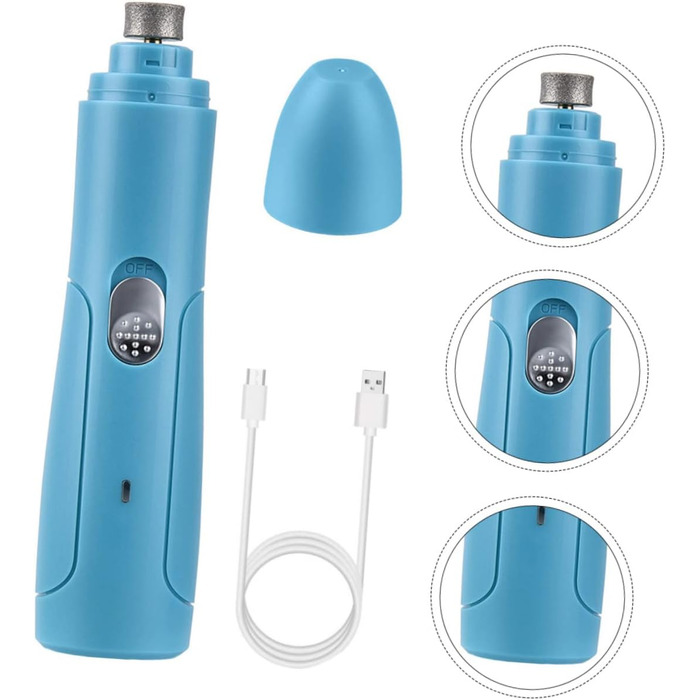 Електричний триммер для обрізання кігтів Kisangel - тиха модель для собак та котів середніх та малих порід