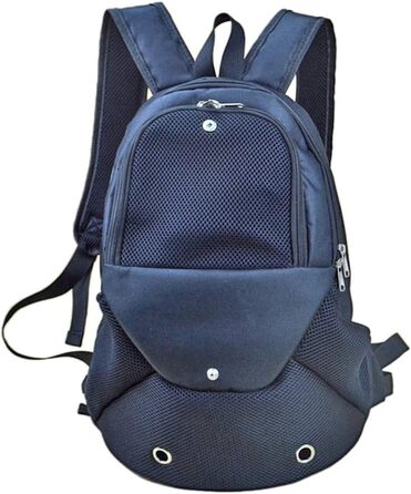 Рюкзак для собак та котів, переноска для тварин, рюкзак-переноска для собак та котів до 4 кг, чорний (для подорожей, хатин та кемпінгу)