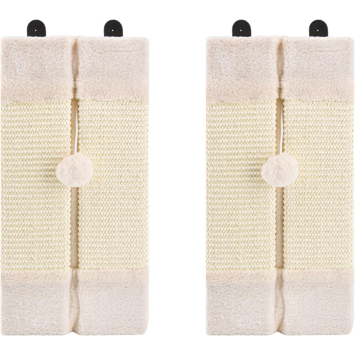 Котячий куточок для дряпання 2 шт. з м'ячиком, захист від дряпання стін та меблів, якісний сизаль