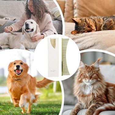 Гребінець для собак та котів | Щітка для грумінгу | Інструмент для видалення ковтунів | Догляд за шерстю | Для довгошерстих порід | Після купання (Золотий)