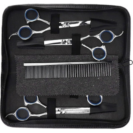 Набір для догляду за собаками, 6 предметів: ножиці, гребінець та інше для грумінгу