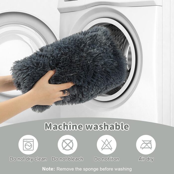 М'яке ліжко для собак та котів Aomig: квадратне, плюшеве, 75x50x8 см, сірий колір