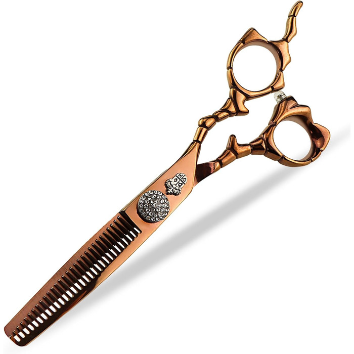 Набір професійних ножиць для грумінгу собак 6 дюймів: прямі та розріджуючі ножиці з японської сталі