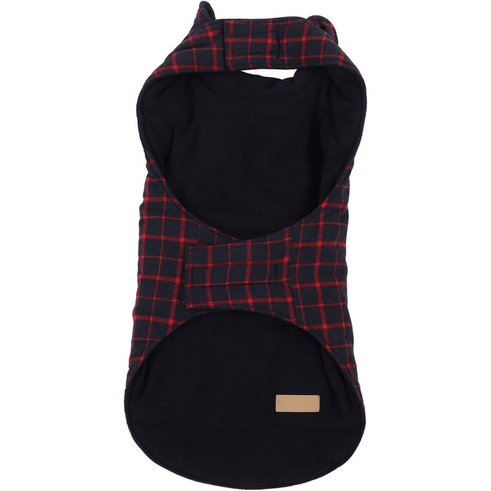 Зимова куртка для собак, тепла флісова куртка, в клітинку, для маленьких, середніх та великих собак, для активностей на холоді (розмір M)