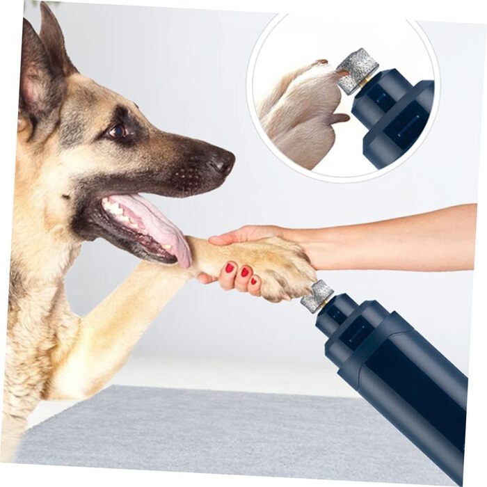 Електричний триммер для кігтів домашніх тварин BESPORTBLE з USB-зарядкою, ABS-матеріал, тихий мотор для собак та котів