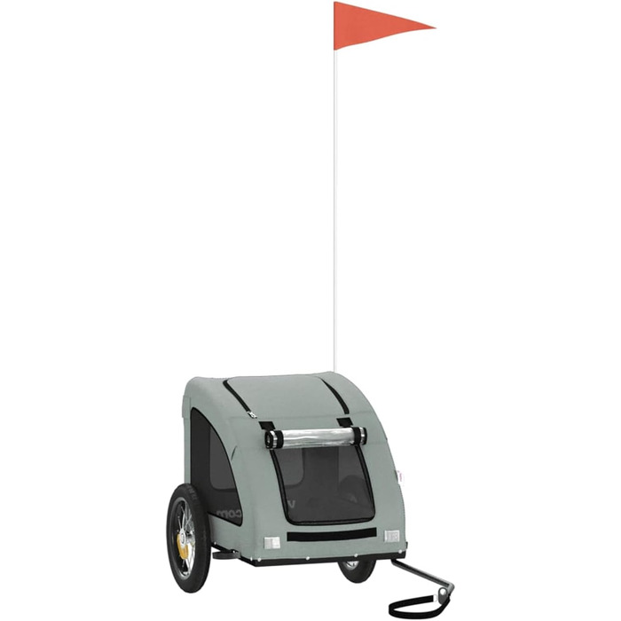 Кіяниця для собак Oxford, сіра, 124x53x53 см, для маленьких собак та котів (Model93951)